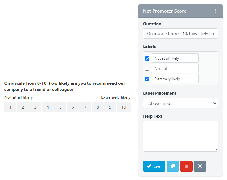  Checklists - Checklist Builder - Net Promoter Score (NPS)