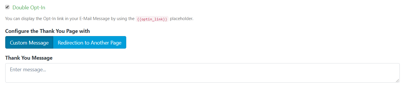 TicTag - Confirmation Settings - Double Opt-In