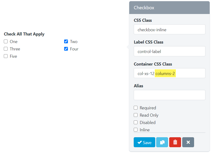  Checklists - Checklist - Builder - Checkbox - Multiple Columns