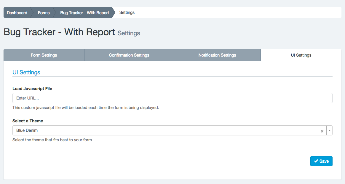 TicTag - UI Settings