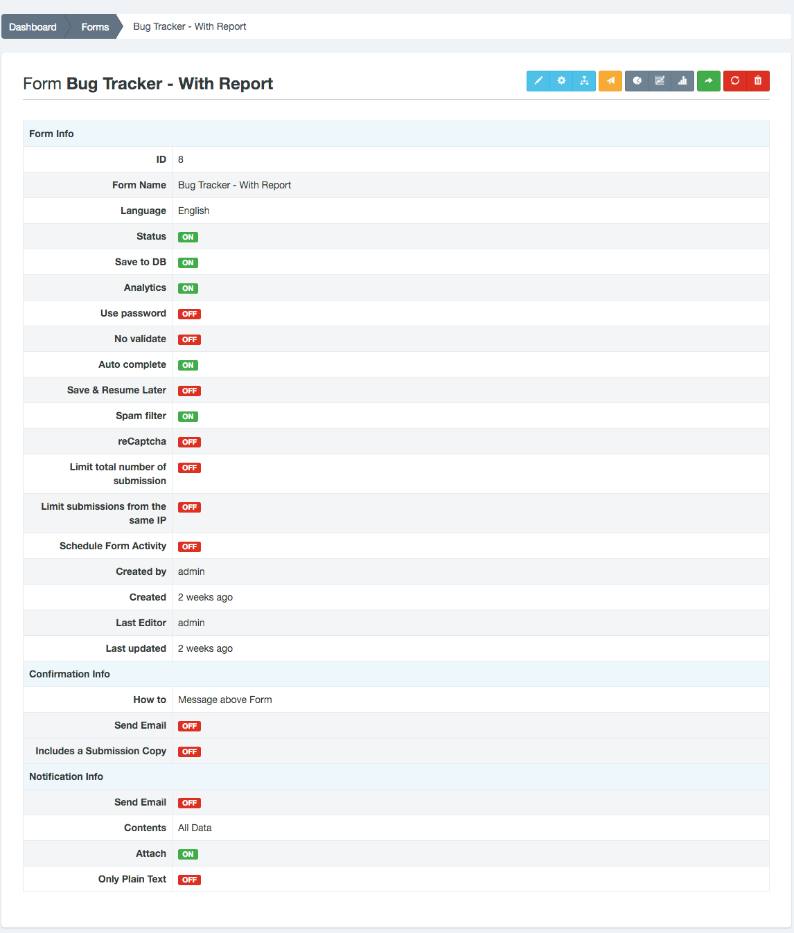 TicTag - View Checklist Record