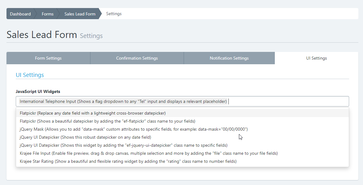 Easy checklists - UI Widgets - How to use a UI Widget