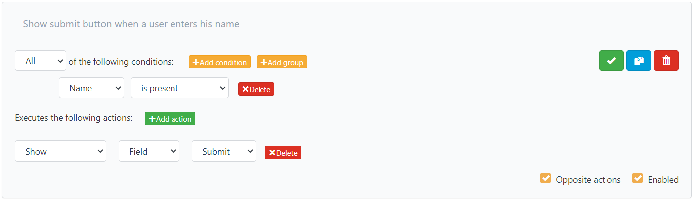 Easy checklists - checklist Rules