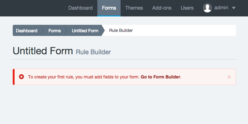 Rule Builder - Requirements