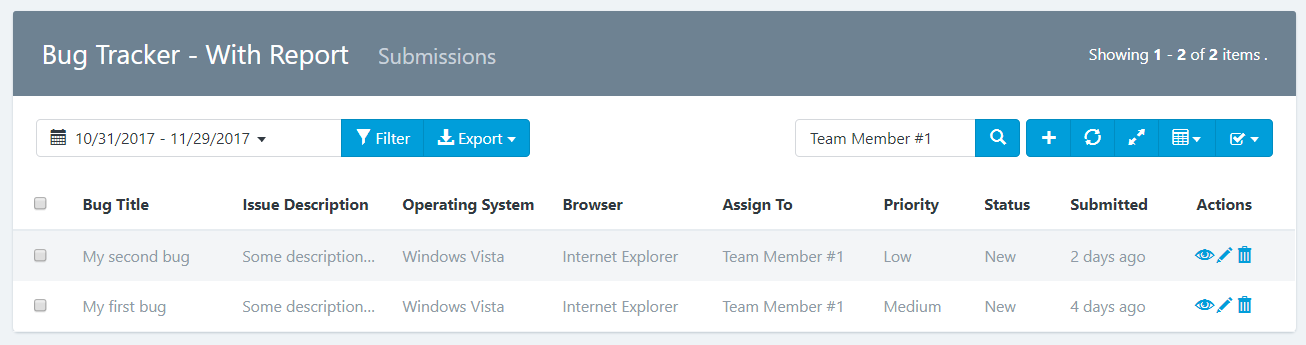 Search record