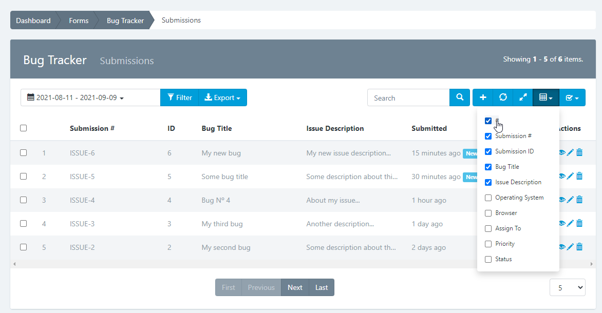 Submission Management