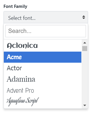 Easy checklists - Theme Designer - Font Selector