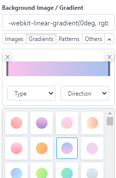 Easy checklists - Theme Designer - Gradient Selector
